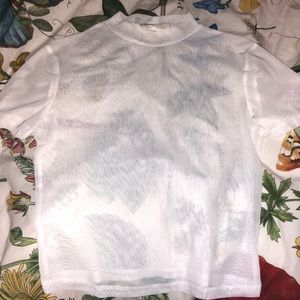 Sheer mesh top